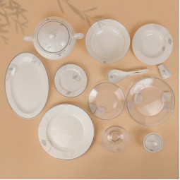 طقم سفرة فاخر  45 قطعة  - 2S1MM100278
