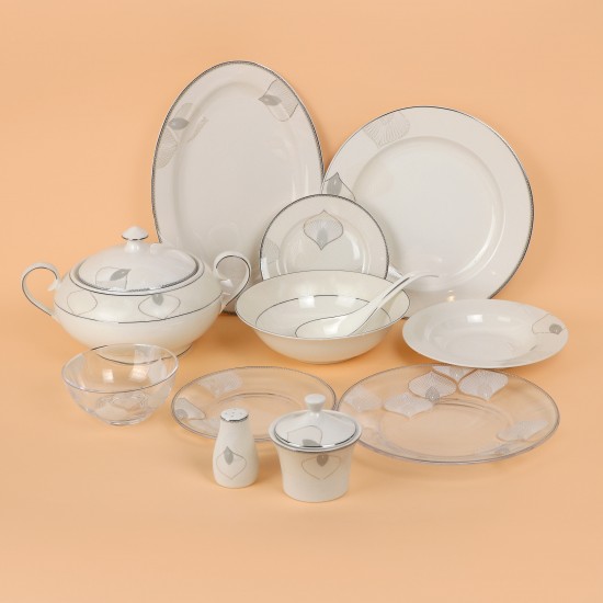 طقم سفرة فاخر  45 قطعة  - 2S1MM100278