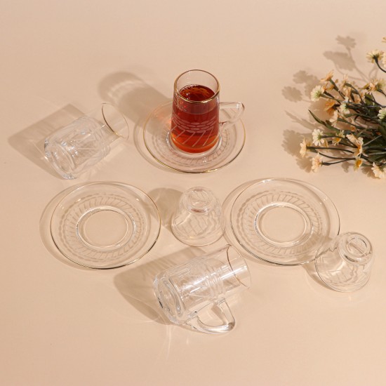 طقم كاسات شاي وفناجين قهوة 36 قطع - 2S1MM200123