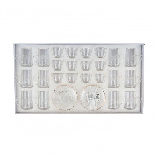 طقم كاسات شاي وفناجين قهوة 36 قطع - 2S1MM200123