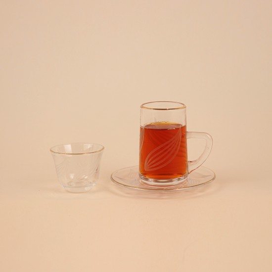 طقم كاسات شاي وفناجين قهوة 36 قطع - 2S1MM200124