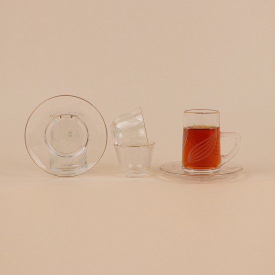 طقم كاسات شاي وفناجين قهوة 36 قطع - 2S1MM200124