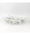 Luxury ceramic dinnerware set with gray patterns, 66 pieces - serves 6 people - 2S1TT100016 Luxury ceramic dinnerware set with gray patterns, 66 pieces - serves 6 people - 2S1TT100016