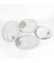 Luxury ceramic dinnerware set with gray patterns, 66 pieces - serves 6 people - 2S1TT100016 Luxury ceramic dinnerware set with gray patterns, 66 pieces - serves 6 people - 2S1TT100016