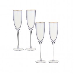 Luxury 4-piece glass juice set with gold lettering - 2S1TT300123