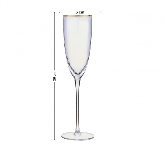 Luxury 4-piece glass juice set with gold lettering - 2S1TT300123