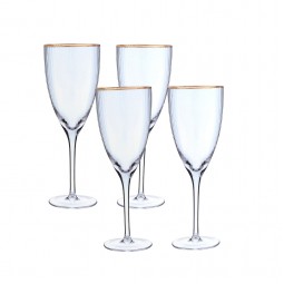 Luxury 4-piece glass juice set with gold lettering - 2S1TT300124