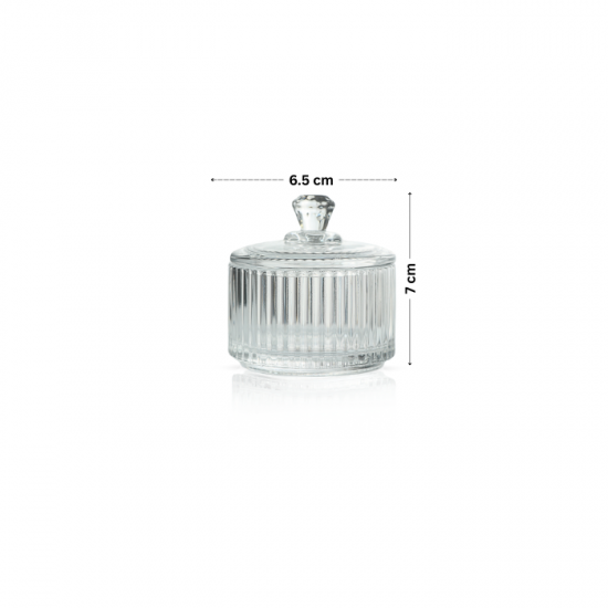 Elegant Glass Sugar Bowl - 2SS02-1639 Elegant Glass Sugar Bowl - 2SS02-1639