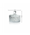 Elegant Glass Sugar Bowl -2SS02-1640 Elegant Glass Sugar Bowl -2SS02-1640
