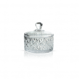 Elegant Glass Sugar Bowl -2SS02-1640