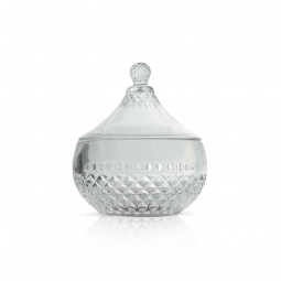 Elegant Glass Sugar Bowl - 2SS02-1646