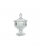 Elegant glass sugar bowl with base - 2SS02-1727 Elegant glass sugar bowl with base - 2SS02-1727