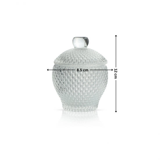 Elegant Glass Sugar Bowl - 2SS02-1729 Elegant Glass Sugar Bowl - 2SS02-1729