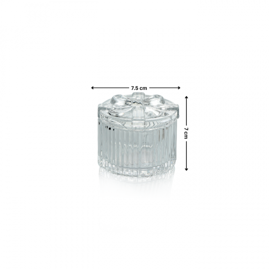 Elegant Glass Sugar Bowl - 2SS02-1810 Elegant Glass Sugar Bowl - 2SS02-1810