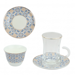 36-piece coffee and tea cup set - 2SS02-2184