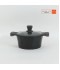 Granite cookware set with a distinctive design, black color - 10 pieces - 2SS1-A01-015