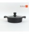 Granite cookware set with a distinctive design, black color - 10 pieces - 2SS1-A01-015