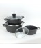Beige Granite Cookware Set - 6 Pieces Beige Granite Cookware Set - 6 Pieces