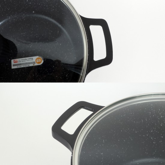 Beige Granite Cookware Set - 6 Pieces Beige Granite Cookware Set - 6 Pieces