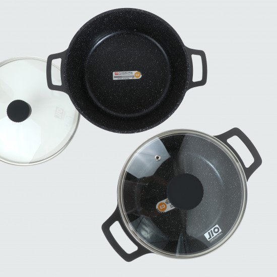 Beige Granite Cookware Set - 6 Pieces Beige Granite Cookware Set - 6 Pieces