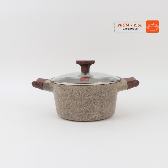 طقم قدور جرانيت بتصميم مميز  - 9 قطع
