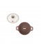 Granite pot with glass lid 20 cm - 2SS1-A11-004