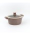Granite pot with glass lid 24 cm - 2SS1-A11-005