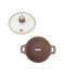 قدر جرانيت بغطاء زجاجي  28 سم - 2SS1-A11-006