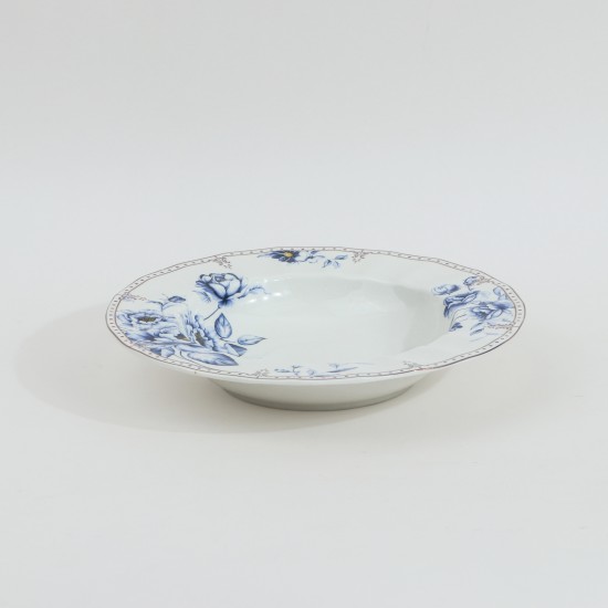 Floral Decorated Plate with Gold Accents - 2SS1-E11-015
