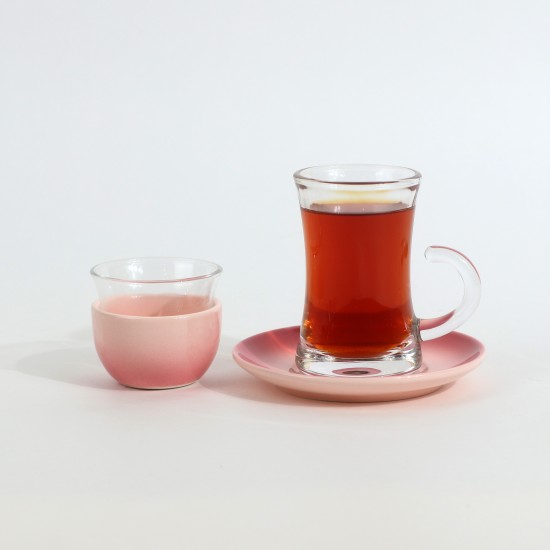 طقم شاي وقهوة فاخر بتصميم عصري 36 قطعة - 2SS1-T01-061
