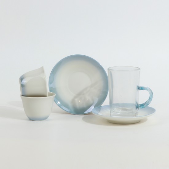 Luxury Tea and Coffee Set with Modern Design, 36 Pieces - 2SS1-T01-064
