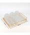 19-piece glass coffee and tea set with gold holder - 2SS1-T02-057 19-piece glass coffee and tea set with gold holder - 2SS1-T02-057