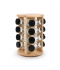 16-piece spice box set with a rotating wooden stand 16-piece spice box set with a rotating wooden stand
