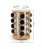 16-piece spice box set with a rotating wooden stand 16-piece spice box set with a rotating wooden stand