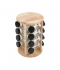 16-piece spice box set with a rotating wooden stand 16-piece spice box set with a rotating wooden stand