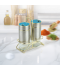 طقم علب بهارات زجاج فضي بإطار ذهبي 2 قطعة مع استاند ذهبي - 2SS28-1660 طقم علب بهارات زجاج فضي بإطار ذهبي 2 قطعة مع استاند ذهبي - 2SS28-1660