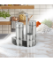 طقم علب بهارات 3 قطعة مع استاند استيل فضي - 2SS28-2246 طقم علب بهارات 3 قطعة مع استاند استيل فضي - 2SS28-2246