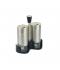 طقم علب بهارات زجاج فضي بإطار ذهبي 2 قطعة مع استاند بلاستيك أسود - 2SS29-212 طقم علب بهارات زجاج فضي بإطار ذهبي 2 قطعة مع استاند بلاستيك أسود - 2SS29-212