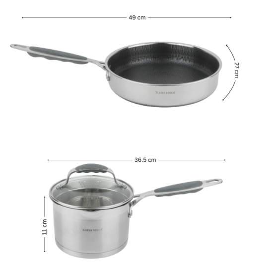 7-piece stainless steel cookware set - 2SS29-348 7-piece stainless steel cookware set - 2SS29-348