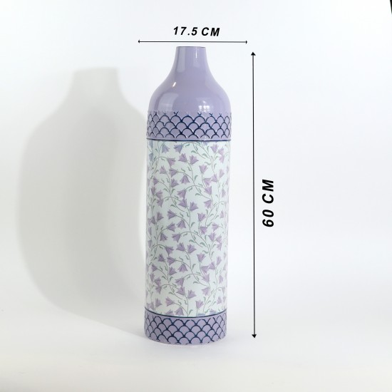 فازة معدنية ديكوريه بطابع زهرية - 2SS3-A04-002
