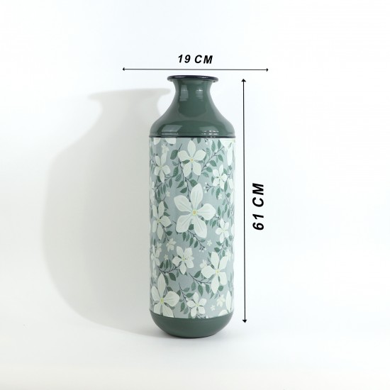 فازة معدنية ديكوريه بطابع زهرية - 2SS3-A04-003