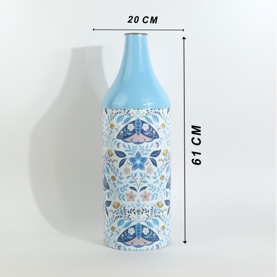 فازة معدنية ديكوريه بطابع زهرية - 2SS3-A04-004