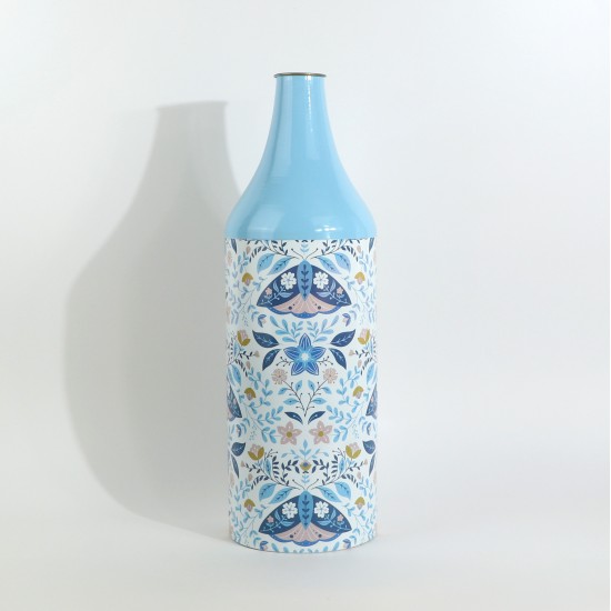 فازة معدنية ديكوريه بطابع زهرية - 2SS3-A04-004