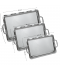 Elegant 3-piece silver stainless steel tabasi set - 2SS7-1063 Elegant 3-piece silver stainless steel tabasi set - 2SS7-1063