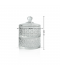Elegant two-tier glass nut boxes - 2SS7-1350 Elegant two-tier glass nut boxes - 2SS7-1350