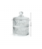 Elegant two-tier glass nut boxes - 2SS7-1353 Elegant two-tier glass nut boxes - 2SS7-1353
