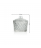 Elegant Glass Sugar Bowl -2SS7-1355 Elegant Glass Sugar Bowl -2SS7-1355