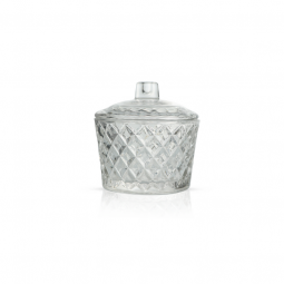 Elegant Glass Sugar Bowl -2SS7-1355