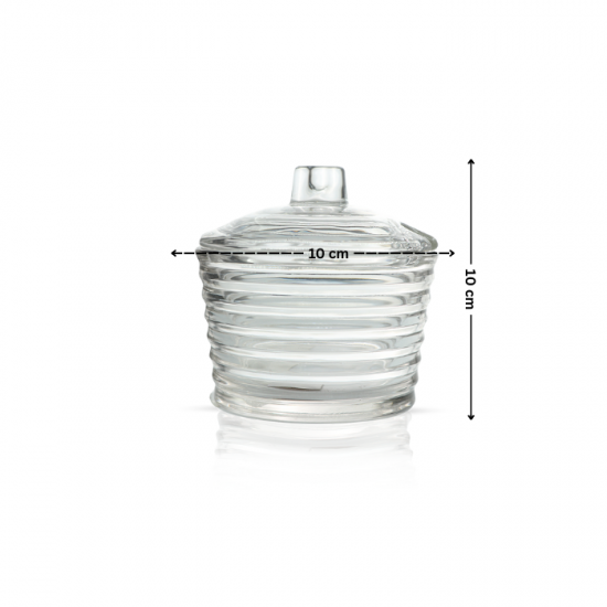 Elegant Glass Sugar Bowl - 2SS7-1356 Elegant Glass Sugar Bowl - 2SS7-1356
