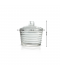 Elegant Glass Sugar Bowl - 2SS7-1356 Elegant Glass Sugar Bowl - 2SS7-1356
